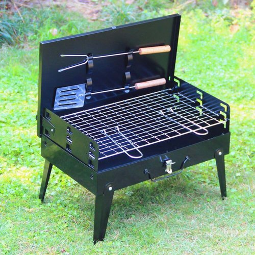 GrillMate Fold – Parrilla de acero plegable para barbacoa móvil y disfrute espontáneo del asado