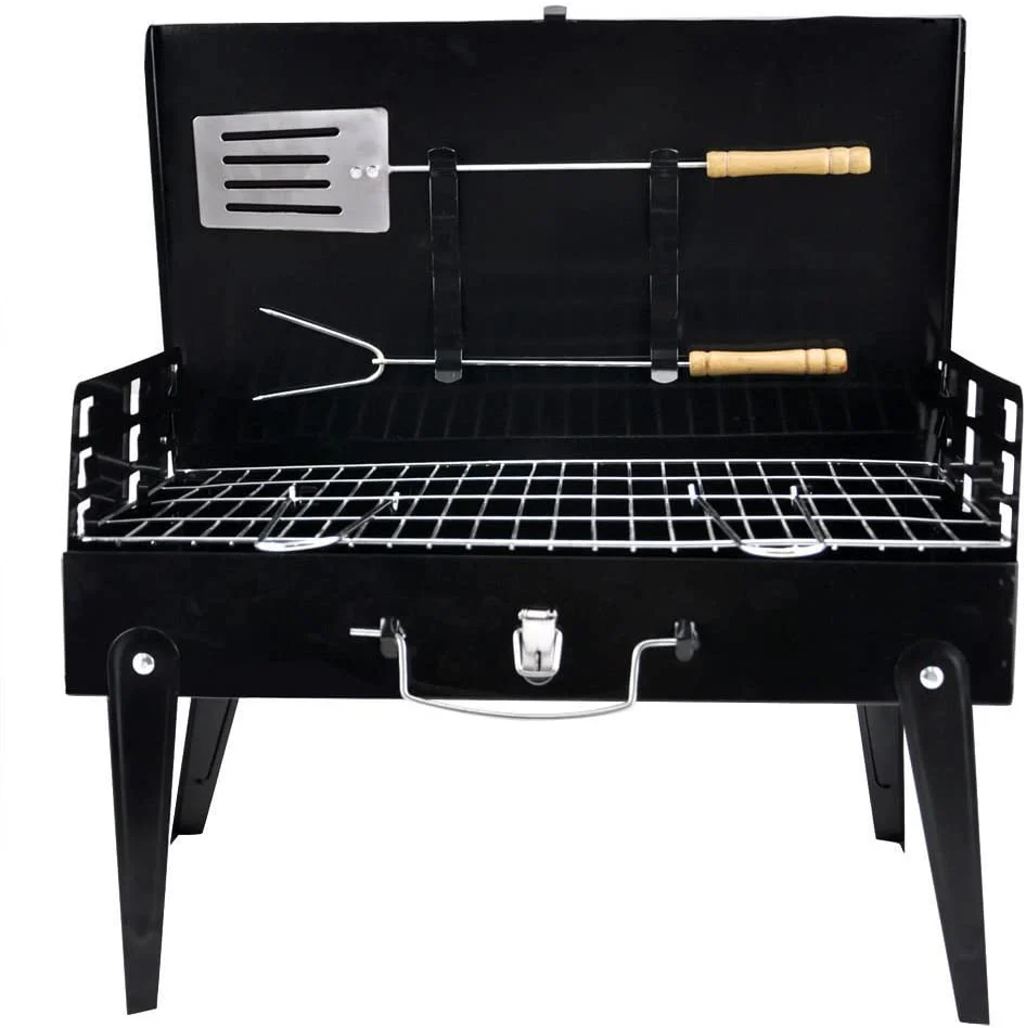 GrillMate Fold – Parrilla de acero plegable para barbacoa móvil y disfrute espontáneo del asado