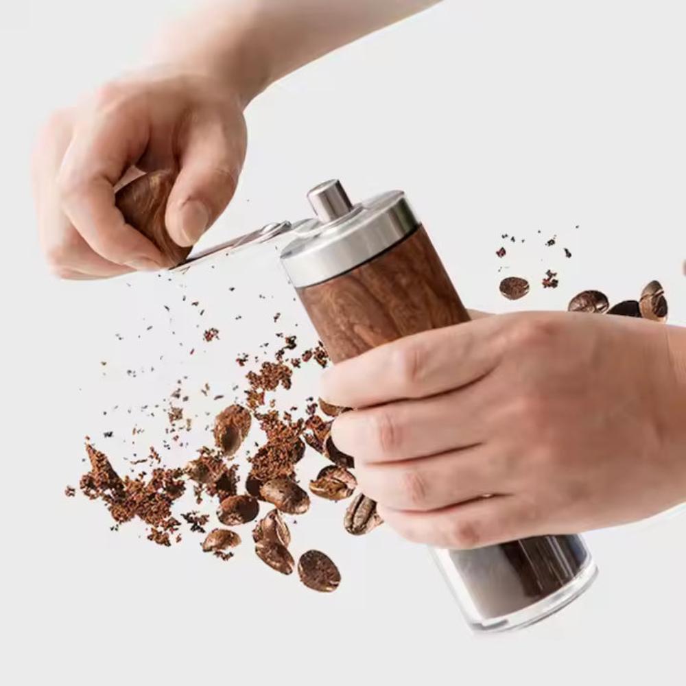 GrindMate – Molino de café portátil de madera para café y especias