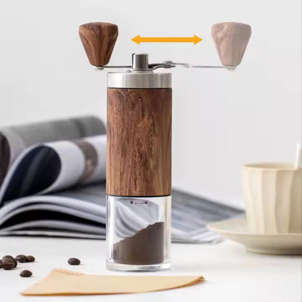 GrindMate – Molino de café portátil de madera para café y especias