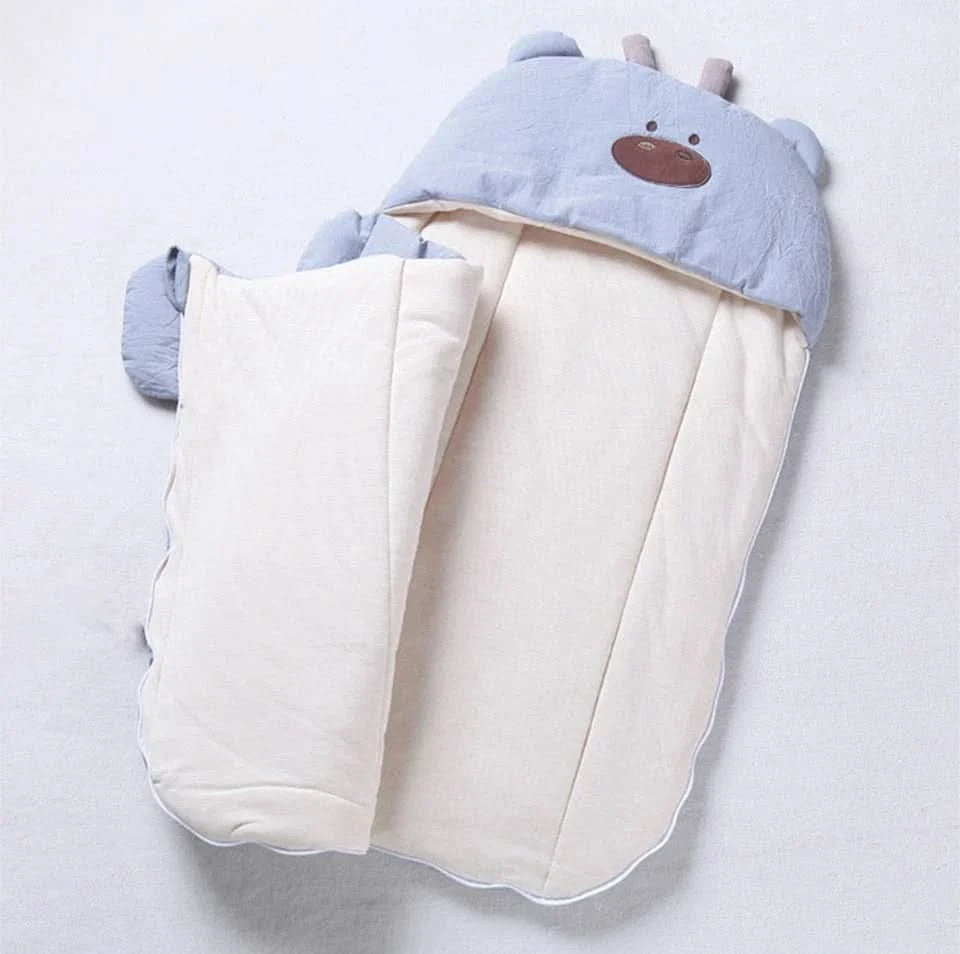 Weicher Baby Schlafsack mit Kapuze für Neugeborene und Kleinkinder