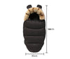 Warmer Kinderwagenschlafsack mit Kapuze für Babys und Neugeborene