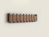 HARMONYCOAT Estante de pared – Perchero de pared de madera maciza con diseño de piano y 5 ganchos abatibles
