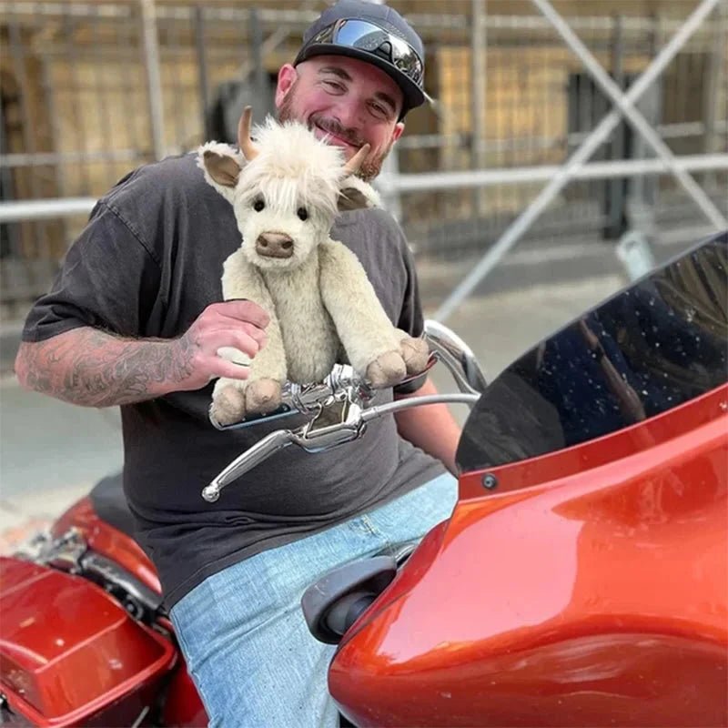 HIGHLANDCHARM – Wandbild: Hochlandkuh mit Blumen 4