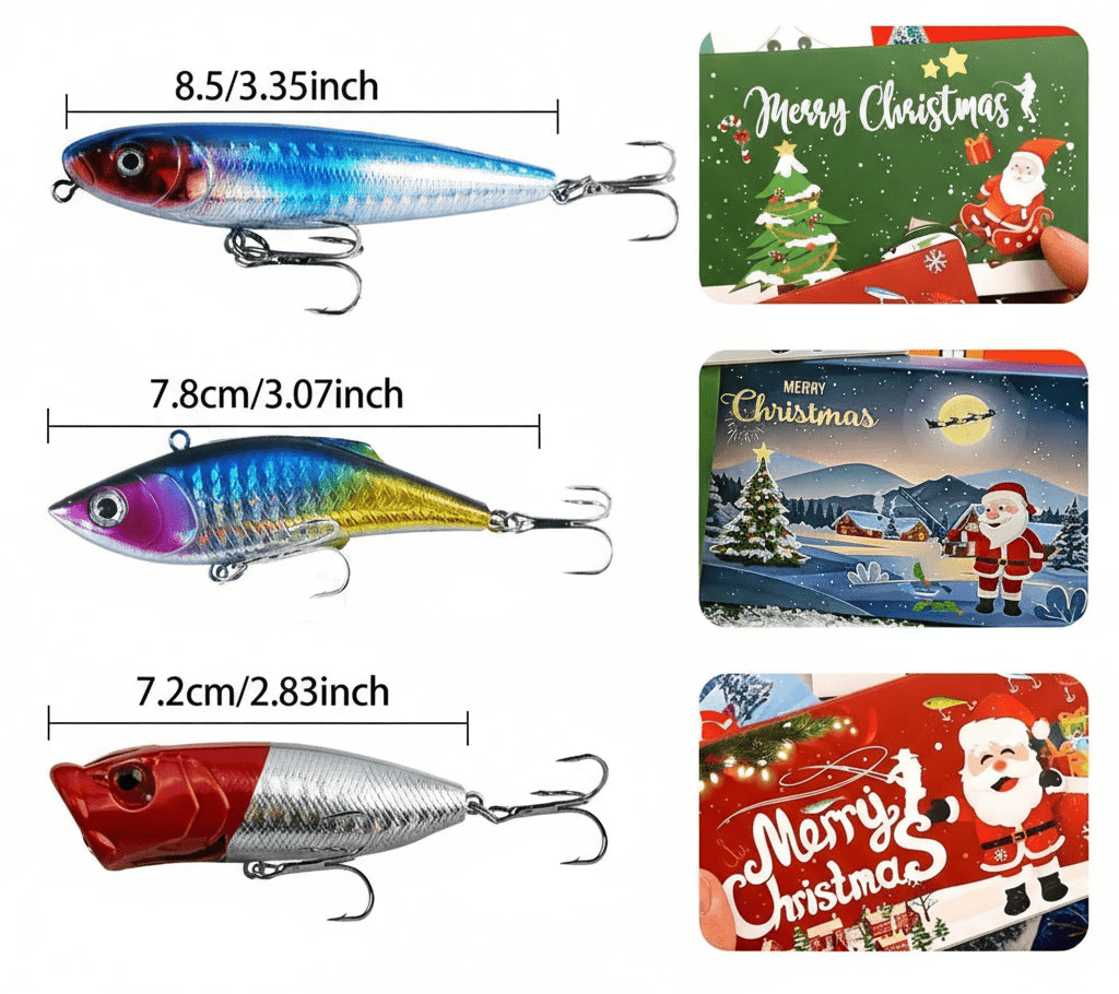 HOOKHAVEN – 73-teiliges Angelset im Adventskalender 3