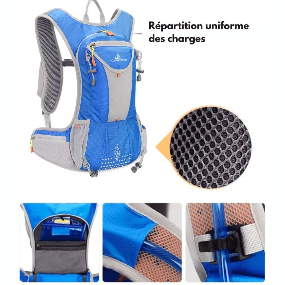 HYDROFLOW PACK – Mochila de hidratación ultraligera con sistema de 2L y espacio de almacenamiento para excursiones al aire libre