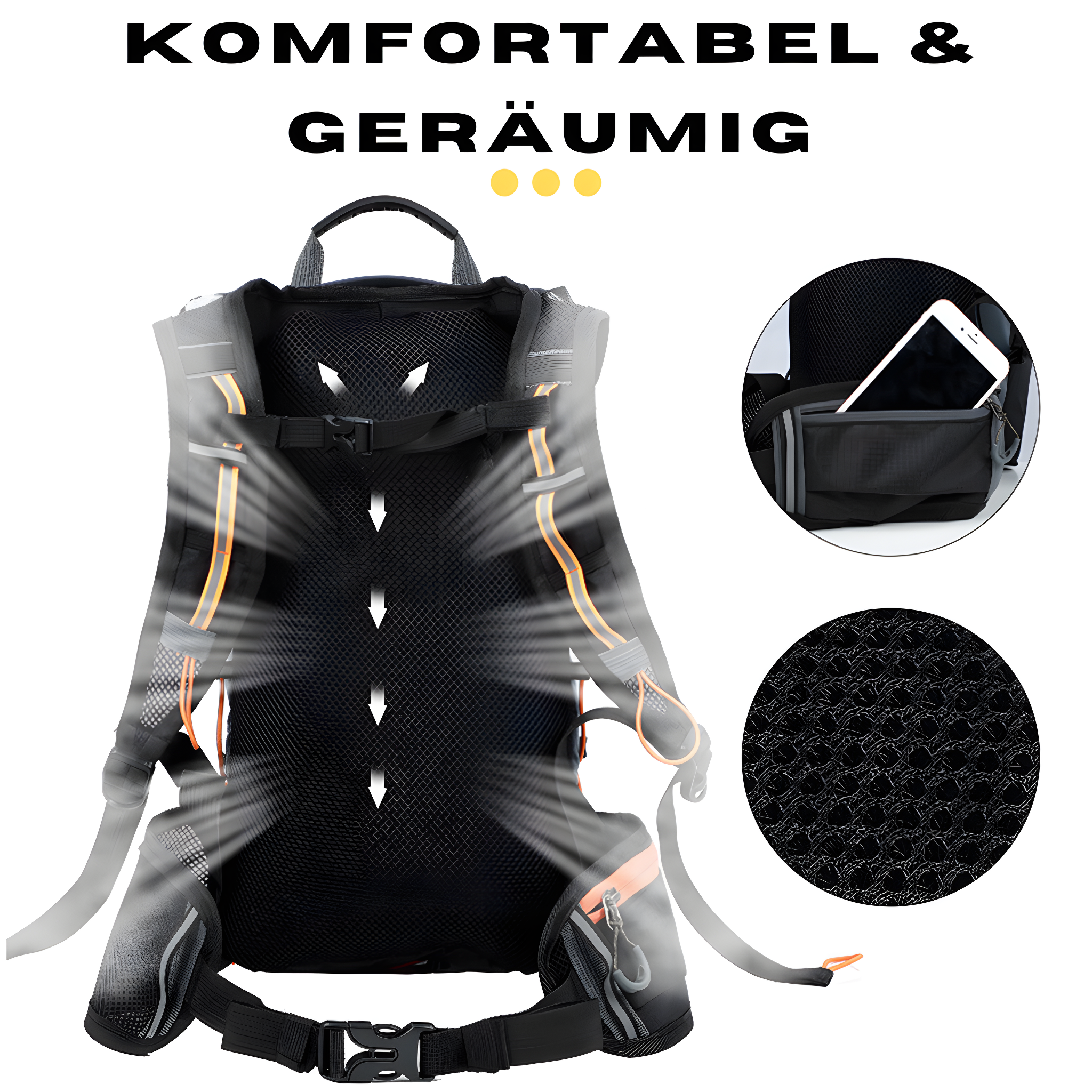 HydroRide – Mochila de hidratación multifuncional con 10 L de volumen y sistema de bebida
