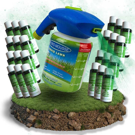 HYDRO MOSS PRO – Mousse idro liquida per prato per una crescita rapida e sana dell'erba