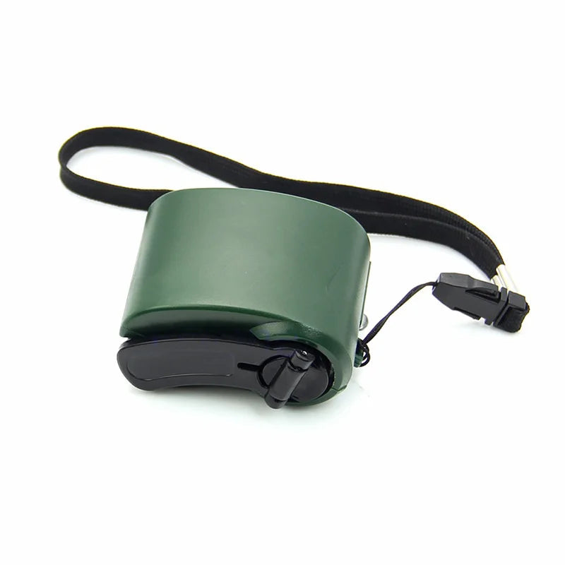 SurvivalCharge – Cargador de emergencia USB portátil con manivela para aventuras al aire libre