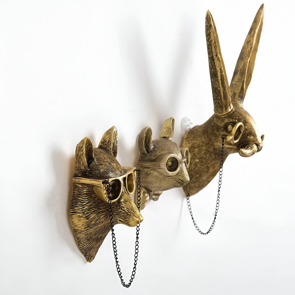 WILDORA WALL HOOKS – Handgefertigte Tierform Wandhaken für stilvolle Aufbewahrung