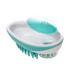 ZORROPET – Brosse de massage 2-en-1 avec distributeur de savon pour un soin relaxant du chien