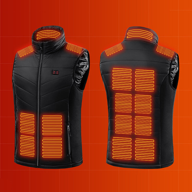 HeatShell Chaleco – Chaleco calefactable con 13 zonas de calefacción para días fríos