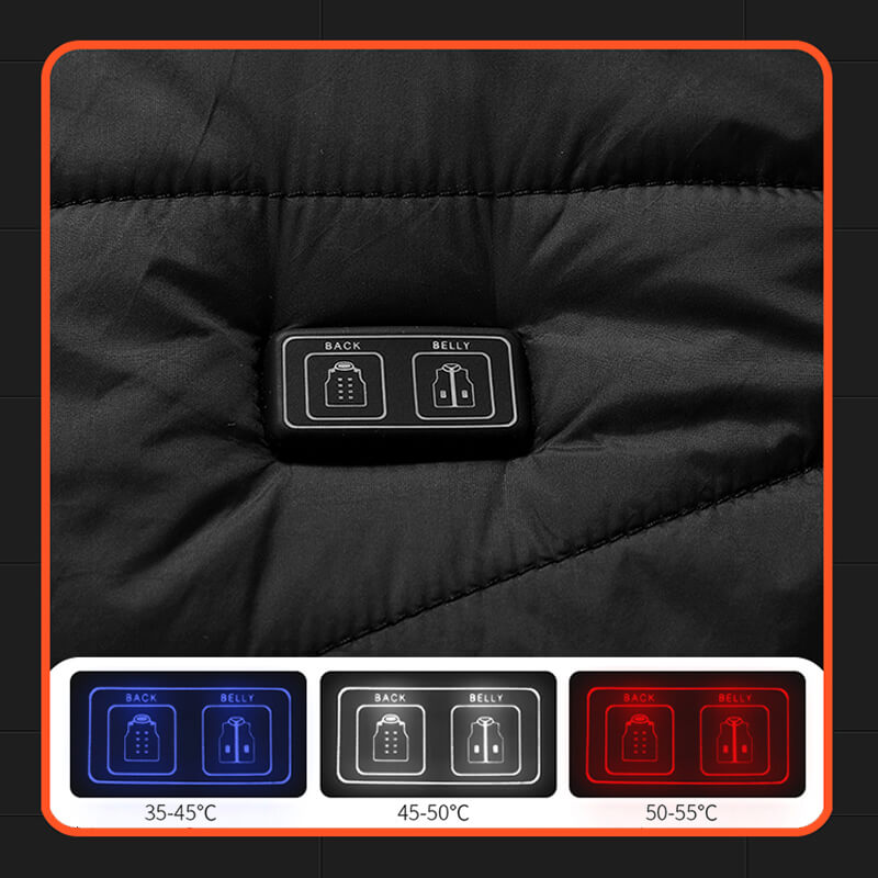 HeatShell Chaleco – Chaleco calefactable con 13 zonas de calefacción para días fríos