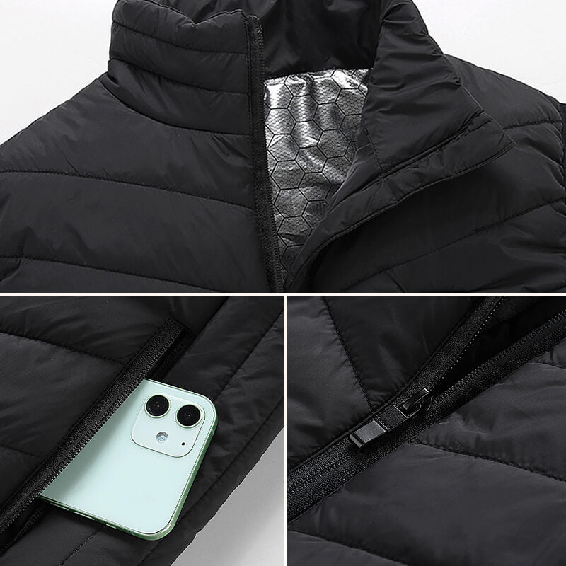 HeatShell Chaleco – Chaleco calefactable con 13 zonas de calefacción para días fríos