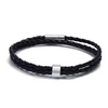 STRAVERO – Herren geflochtenes Armband mit personalisierten Namensperlen
