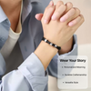 STRAVERO – Herren geflochtenes Armband mit personalisierten Namensperlen