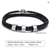 STRAVERO – Herren geflochtenes Armband mit personalisierten Namensperlen