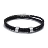 STRAVERO – Herren geflochtenes Armband mit personalisierten Namensperlen