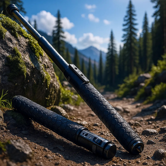HikeShield – Bastón de senderismo compacto con mecanismo emergente
