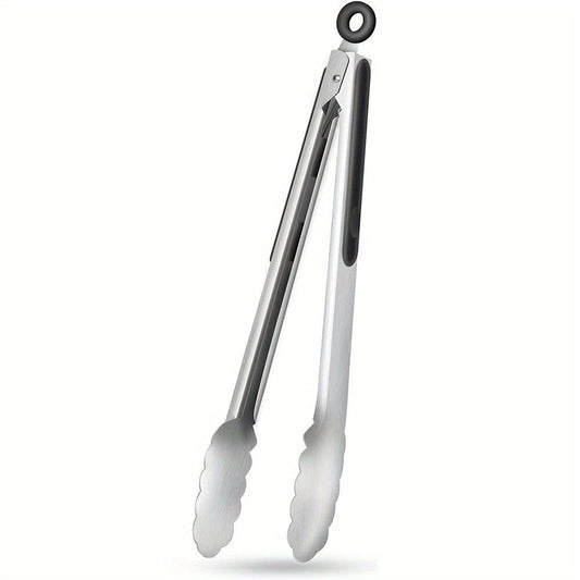 Hochwertige Edelstahl Grillzange mit Ergonomischem Silikongriff - 22,86 cm & 30,48 cm 0