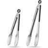 Hochwertige Edelstahl Grillzange mit Ergonomischem Silikongriff - 22,86 cm & 30,48 cm 1