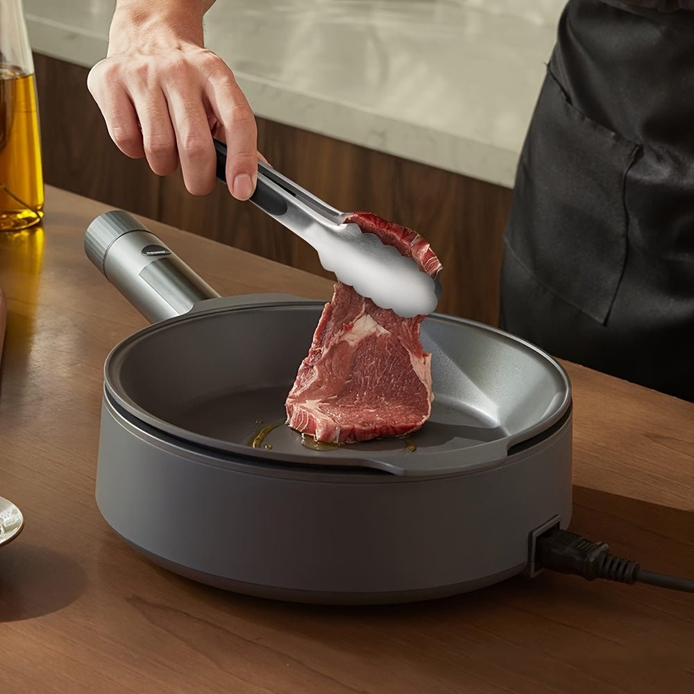 Hochwertige Edelstahl Grillzange mit Ergonomischem Silikongriff - 22,86 cm & 30,48 cm 4