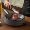 Hochwertige Edelstahl Grillzange mit Ergonomischem Silikongriff - 22,86 cm & 30,48 cm 4