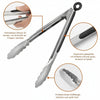 Hochwertige Edelstahl Grillzange mit Ergonomischem Silikongriff - 22,86 cm & 30,48 cm 5