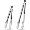 Hochwertige Edelstahl Grillzange mit Ergonomischem Silikongriff - 22,86 cm & 30,48 cm 8