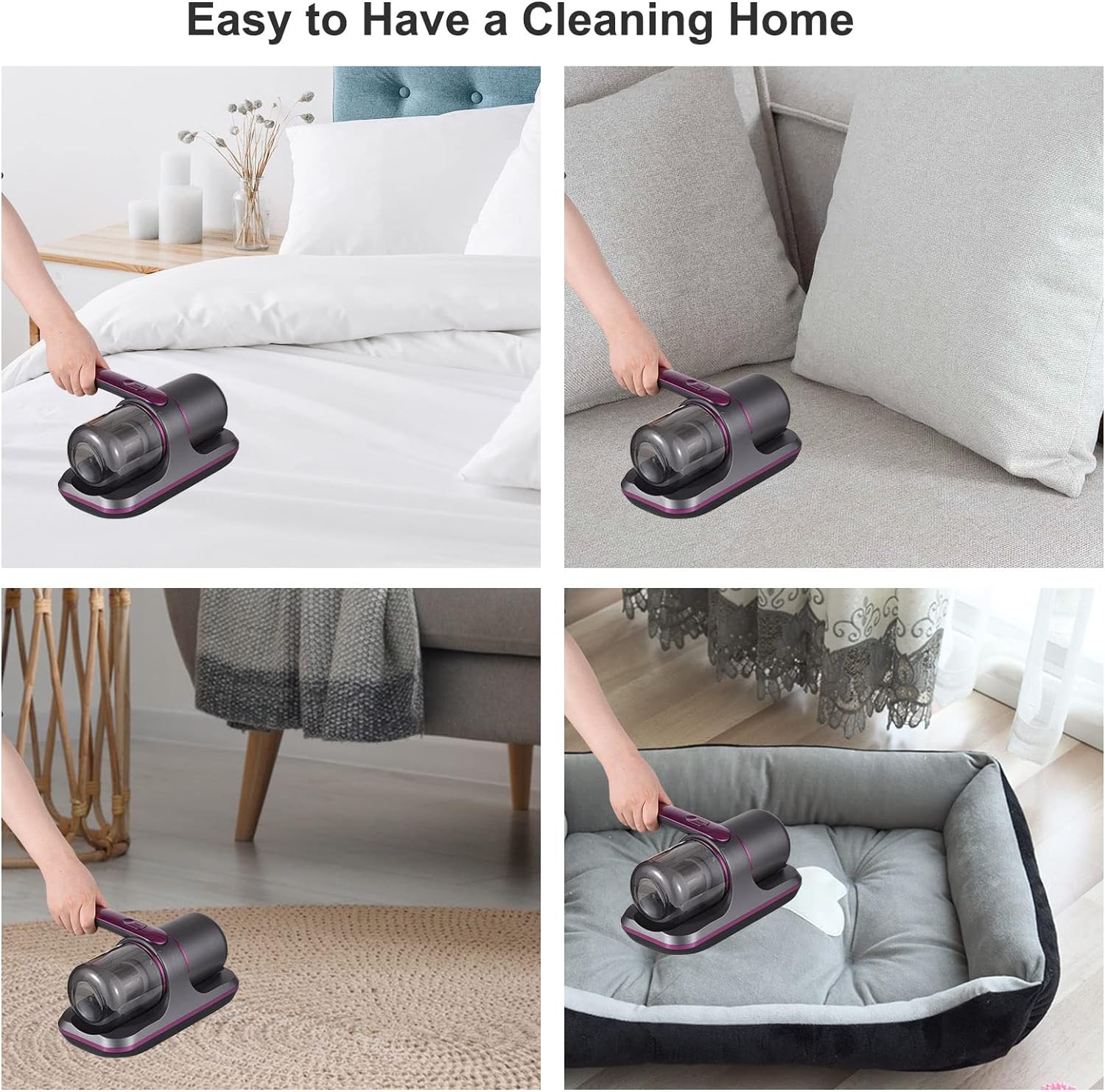 HomeClean – Kabelloser Staubsauger und Bügeleisen mit HEPA-Filter zur Allergenentfernung und für den leichten Gebrauch 4