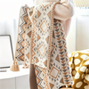 VIVIDLOOM – Coperta in pile boho geometrica
