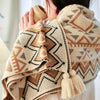 VIVIDLOOM – Coperta in pile boho geometrica