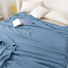 LUMINOFT – Couverture en coton tricotée respirante