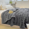STRIPEPLUSH – Couverture en polaire douce à rayures