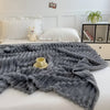 STRIPEPLUSH – Couverture en polaire douce à rayures