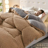 FLUFFARIA – Coperta in peluche di lusso reversibile