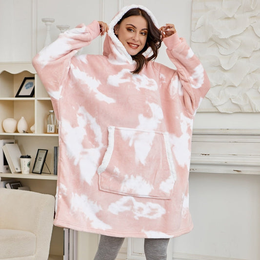 SNUGWEAR – Manta con capucha de forro polar para calor y comodidad