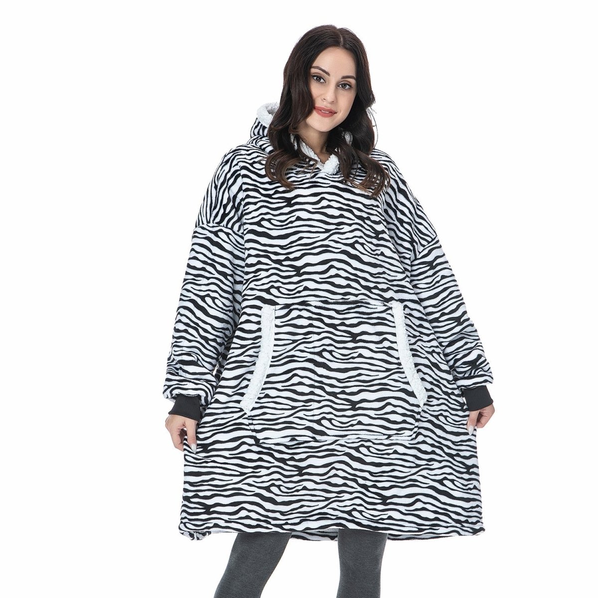 SNUGWEAR – Manta con capucha de forro polar para calor y comodidad