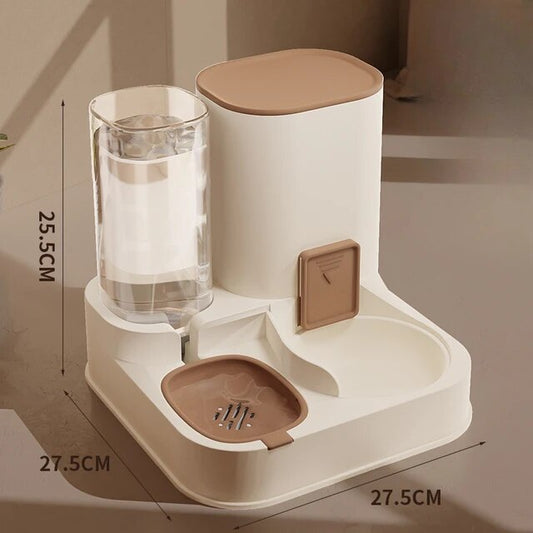 BRETZEE – Distributore automatico intelligente con separazione di acqua e cibo per una cura degli animali domestici senza stress