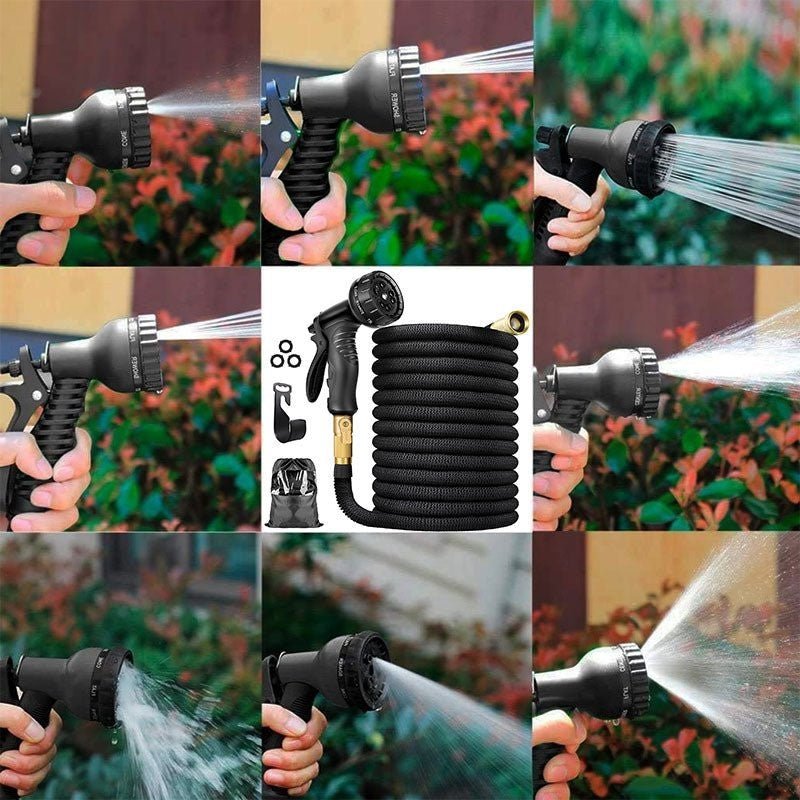 AquaFlex Pro tuyau d'arrosage | Tuyau extensible et anti-plis | Tuyau d'eau robuste pour jardin, plantes et nettoyage