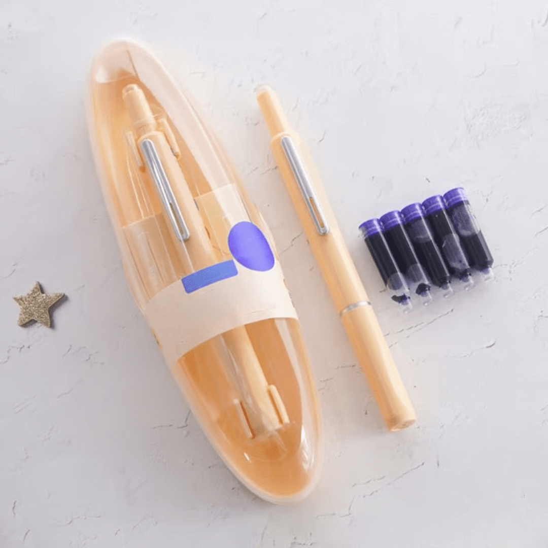Scriptura Luxe Bolígrafo Fuente Retráctil | Elegante pluma estilográfica con flujo de tinta uniforme y diseño atemporal