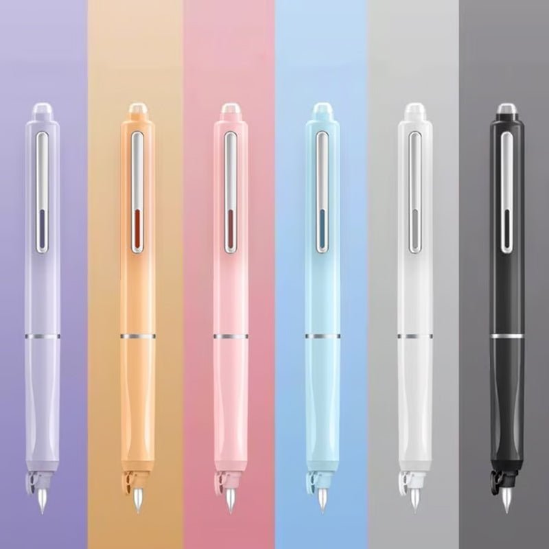 Scriptura Luxe Bolígrafo Fuente Retráctil | Elegante pluma estilográfica con flujo de tinta uniforme y diseño atemporal