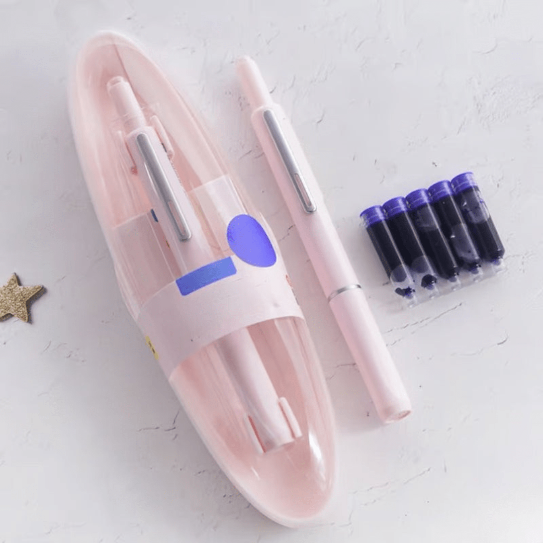 Scriptura Luxe Bolígrafo Fuente Retráctil | Elegante pluma estilográfica con flujo de tinta uniforme y diseño atemporal