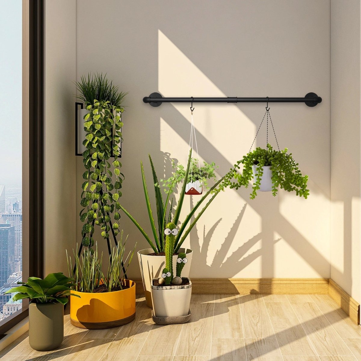 IRONHANG – Industrielle Wandkleiderstange aus Rohr 4