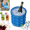 Fabricador de cubitos de hielo – Contenedor 2 en 1 para cubitos de hielo y enfriador de bebidas para pequeños congeladores