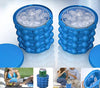 Fabricador de cubitos de hielo – Contenedor 2 en 1 para cubitos de hielo y enfriador de bebidas para pequeños congeladores