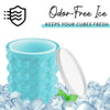 Fabricador de cubitos de hielo – Contenedor 2 en 1 para cubitos de hielo y enfriador de bebidas para pequeños congeladores