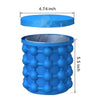 Fabricador de cubitos de hielo – Contenedor 2 en 1 para cubitos de hielo y enfriador de bebidas para pequeños congeladores