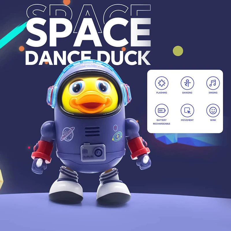 DUCKLY – Interaktives Tanzendes Enten-Spielzeug mit Licht & Musik