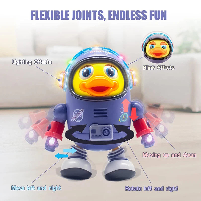 DUCKLY – Interaktives Tanzendes Enten-Spielzeug mit Licht & Musik